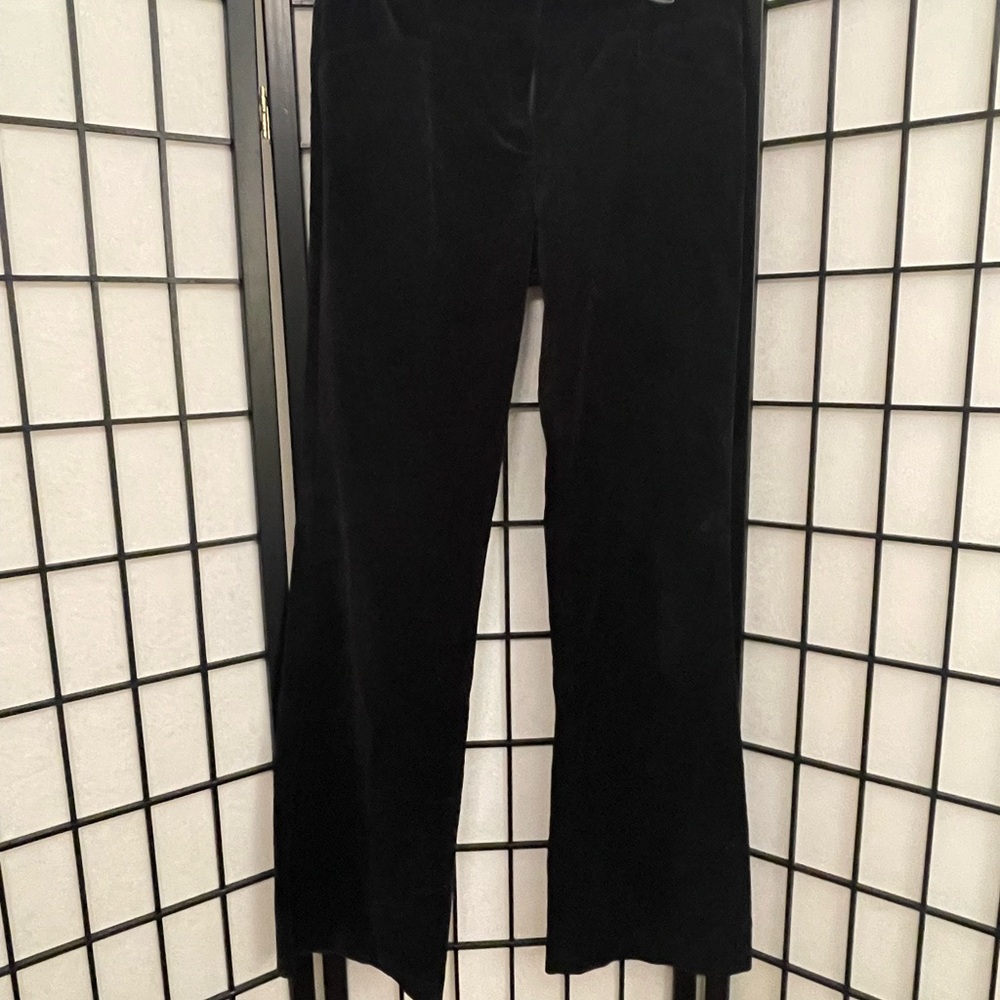 The Limited Black Velvet textured Drew Fit dress pants
